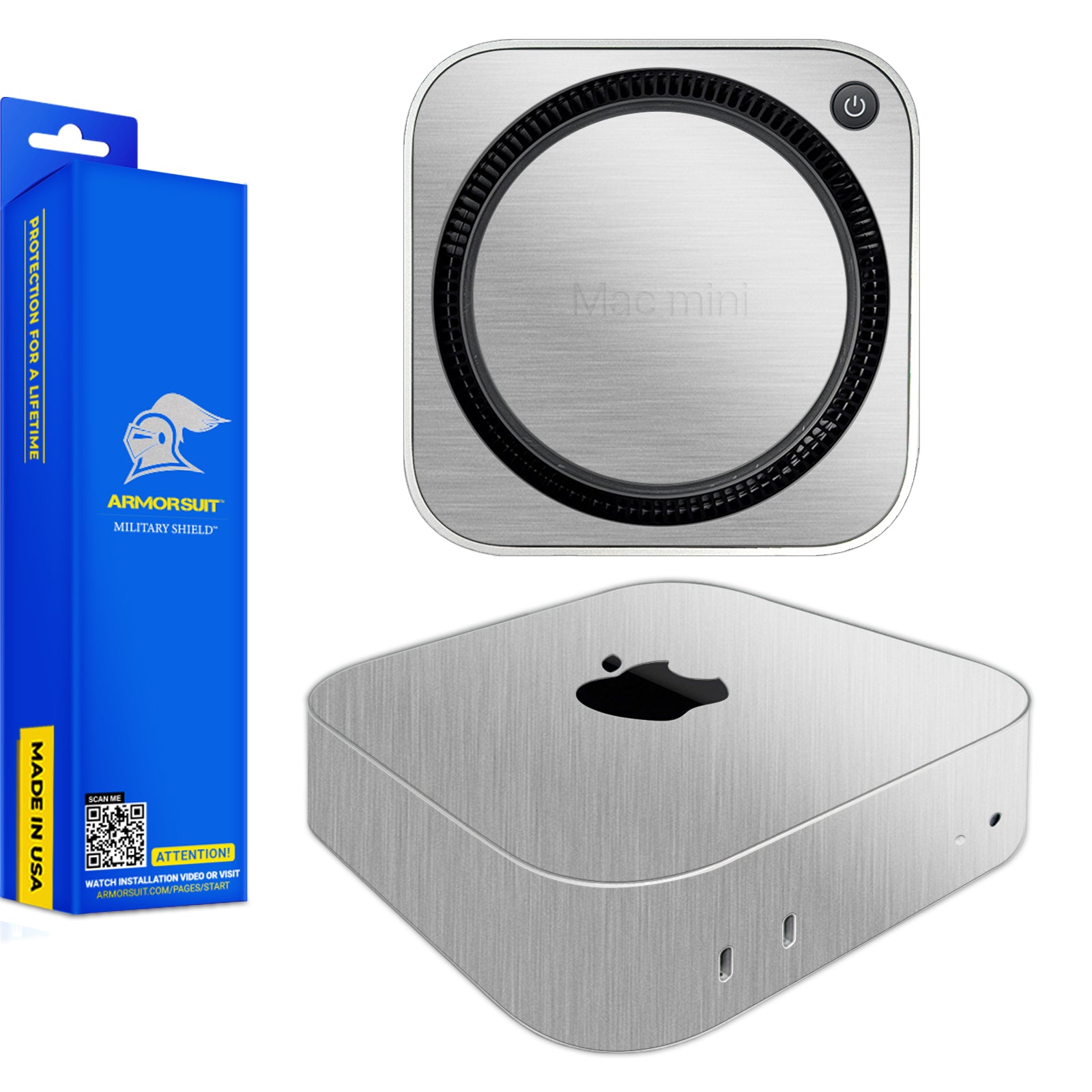 [2 Pack] ArmorSuit MilitaryShield Vinyl Skin Wrap for Apple Mac Mini (2024)