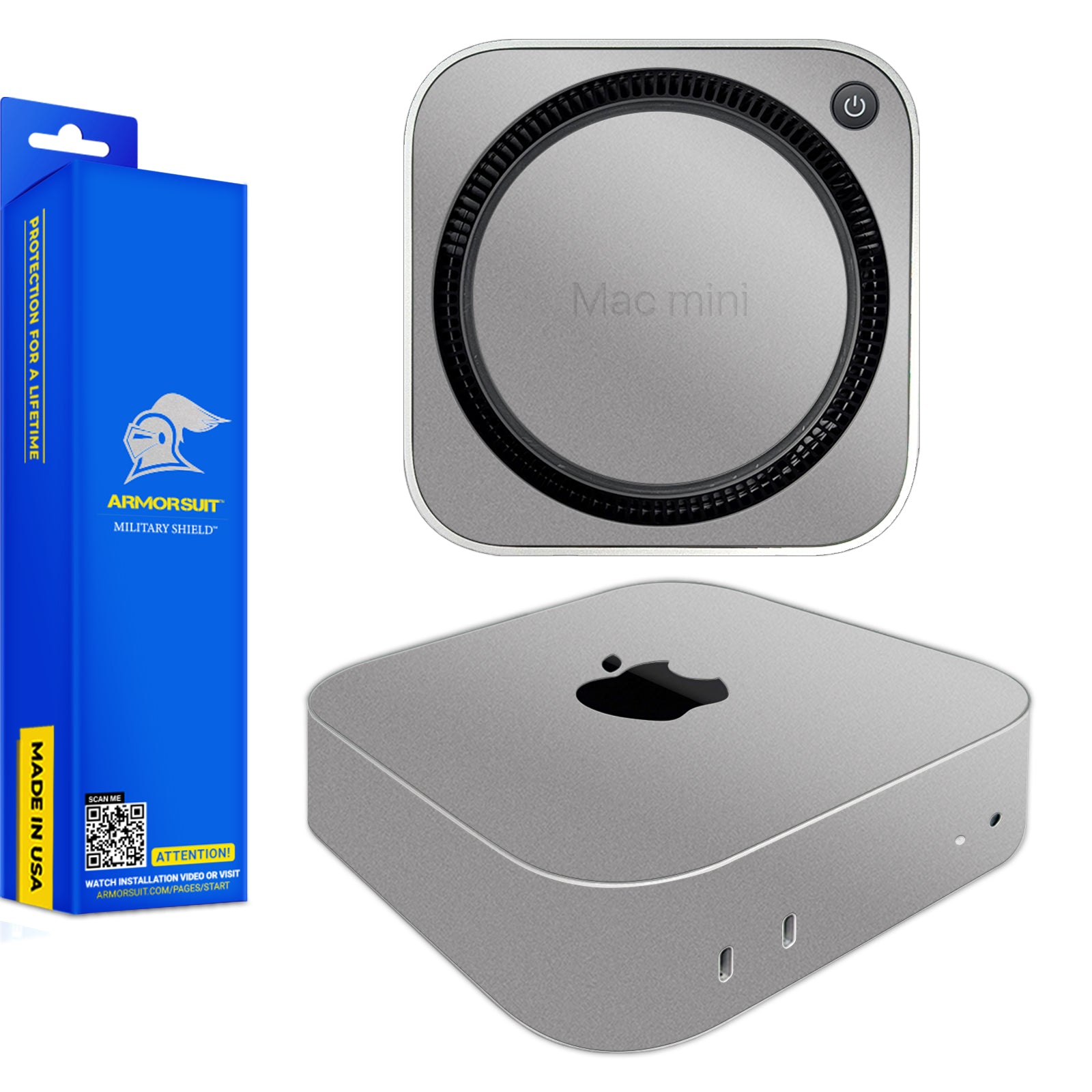 [2 Pack] ArmorSuit MilitaryShield Vinyl Skin Wrap for Apple Mac Mini (2024)