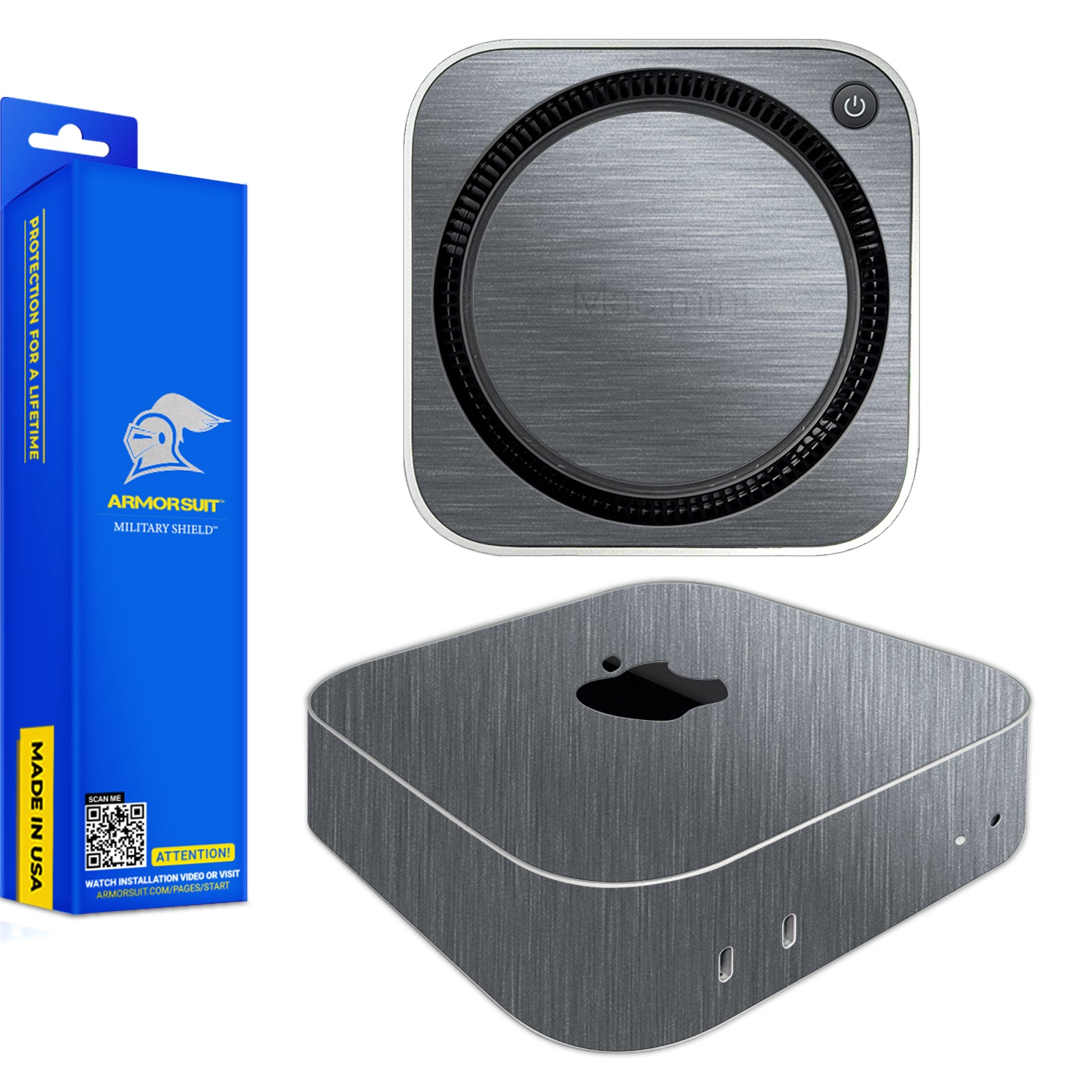 [2 Pack] ArmorSuit MilitaryShield Vinyl Skin Wrap for Apple Mac Mini (2024)