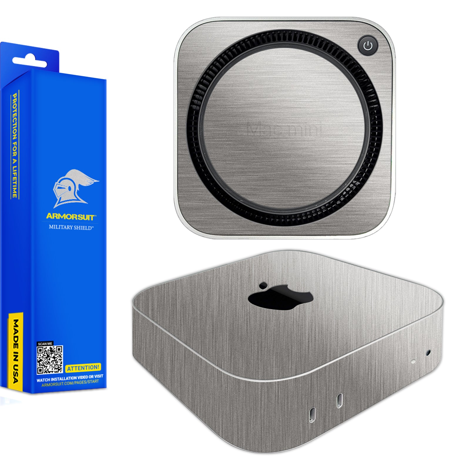 [2 Pack] ArmorSuit MilitaryShield Vinyl Skin Wrap for Apple Mac Mini (2024)
