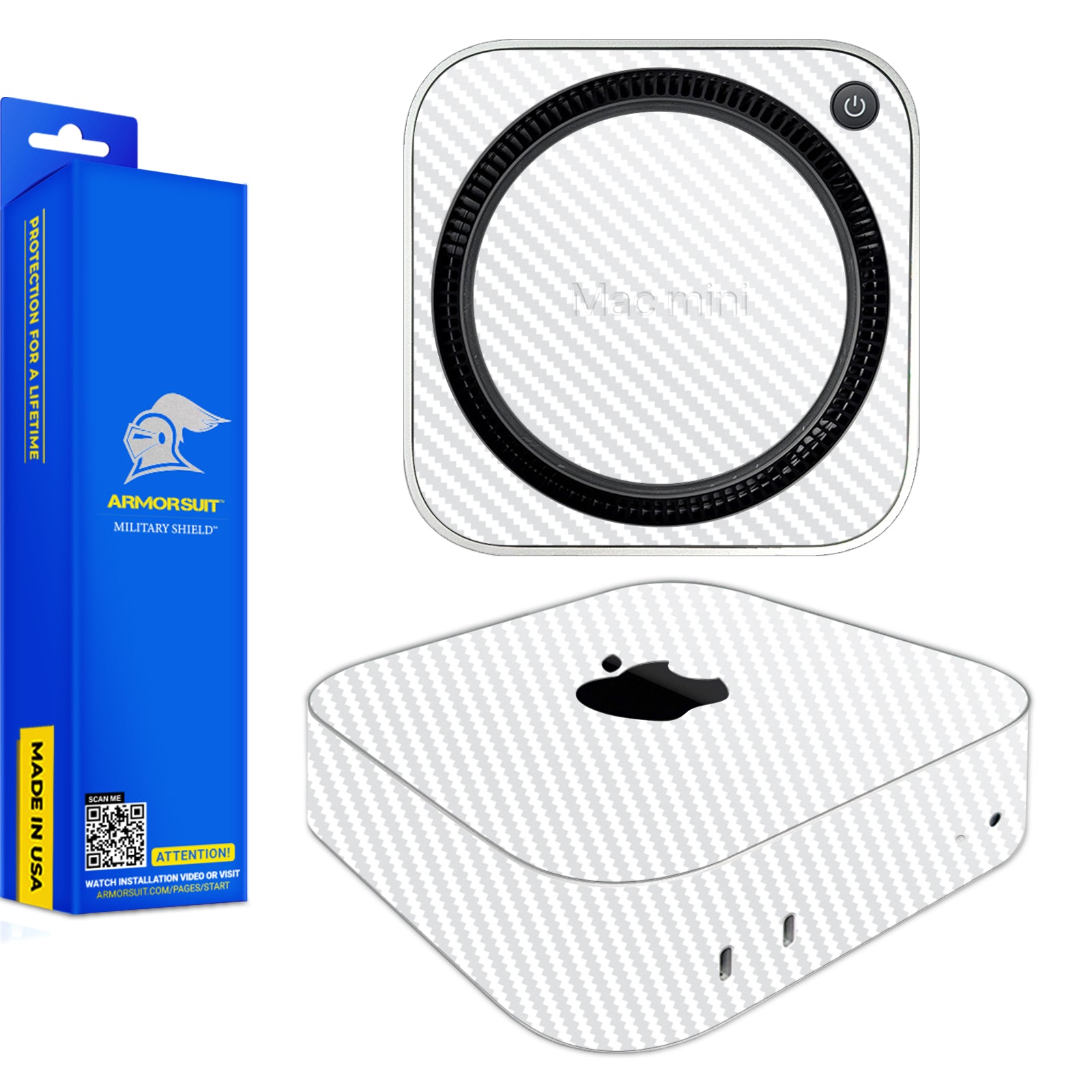 [2 Pack] ArmorSuit MilitaryShield Vinyl Skin Wrap for Apple Mac Mini (2024)