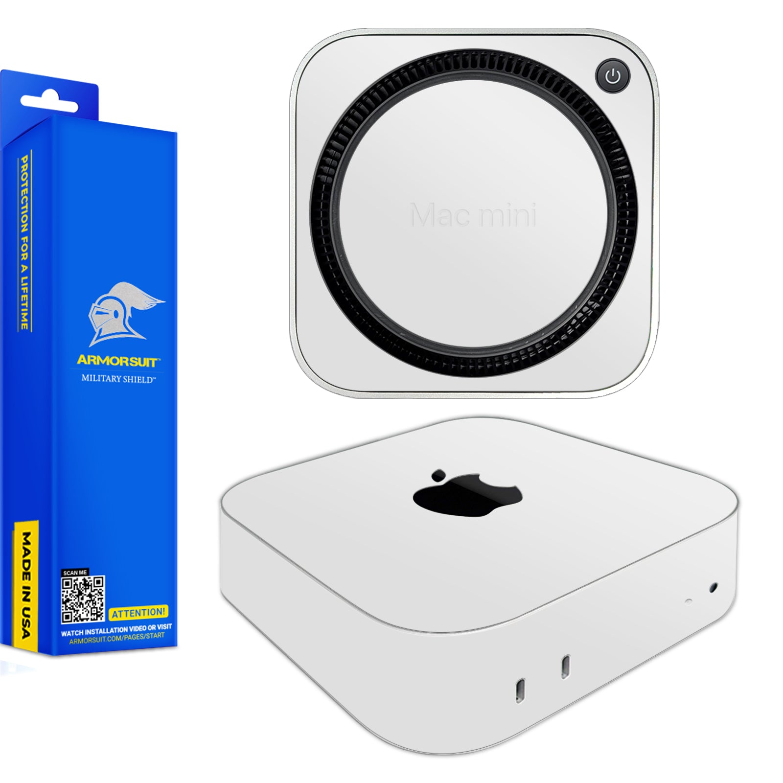 [2 Pack] ArmorSuit MilitaryShield Vinyl Skin Wrap for Apple Mac Mini (2024)