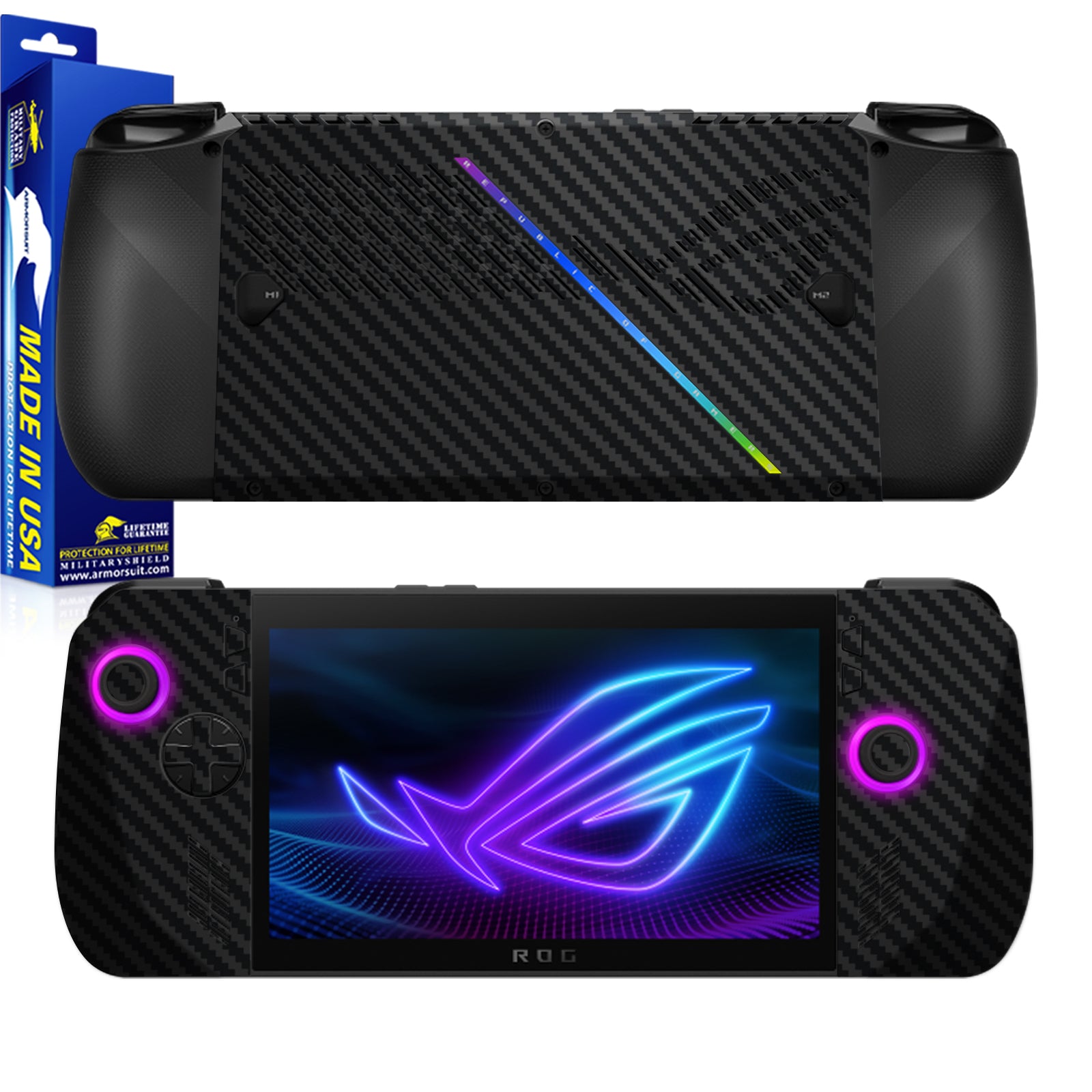[2 Pack] ArmorSuit MilitaryShield Vinyl Skin Wrap for ASUS ROG Ally X (2024)