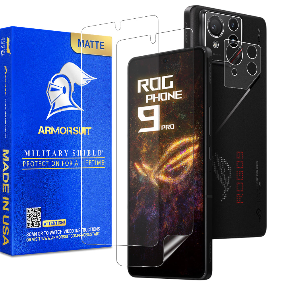 [2+2 Pack] Armorsuit Screen Protector for ASUS ROG Phone 9 Pro + Skin Camera Lens Plate Vinyl Film Protector