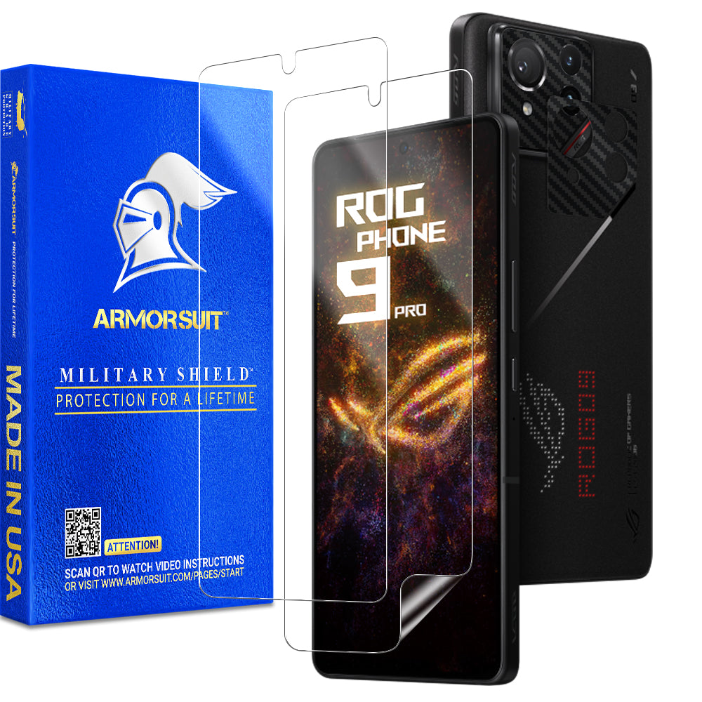 [2+2 Pack] Armorsuit Screen Protector for ASUS ROG Phone 9 Pro + Skin Camera Lens Plate Vinyl Film Protector