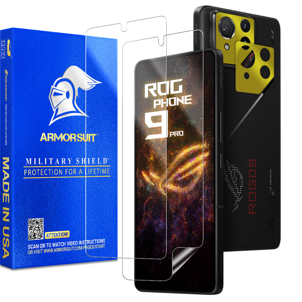 [2+2 Pack] Armorsuit Screen Protector for ASUS ROG Phone 9 Pro + Skin Camera Lens Plate Vinyl Film Protector