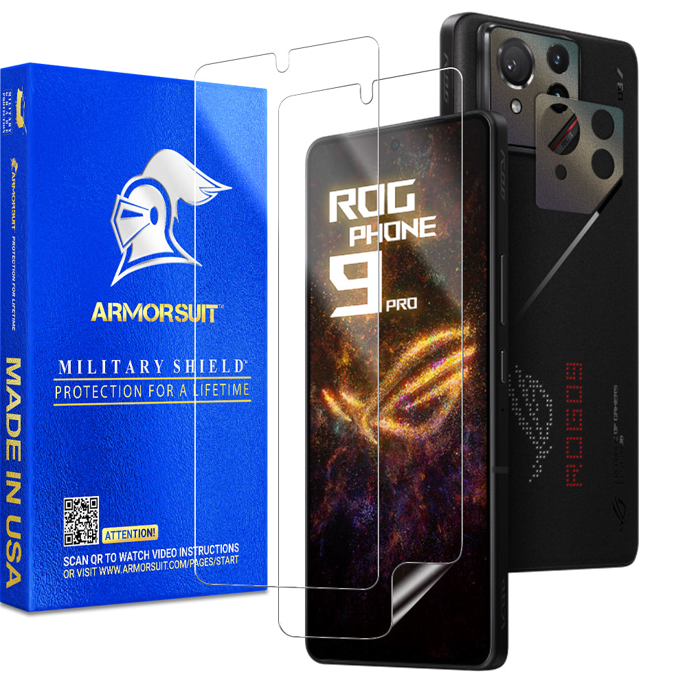 [2+2 Pack] Armorsuit Screen Protector for ASUS ROG Phone 9 Pro + Skin Camera Lens Plate Vinyl Film Protector