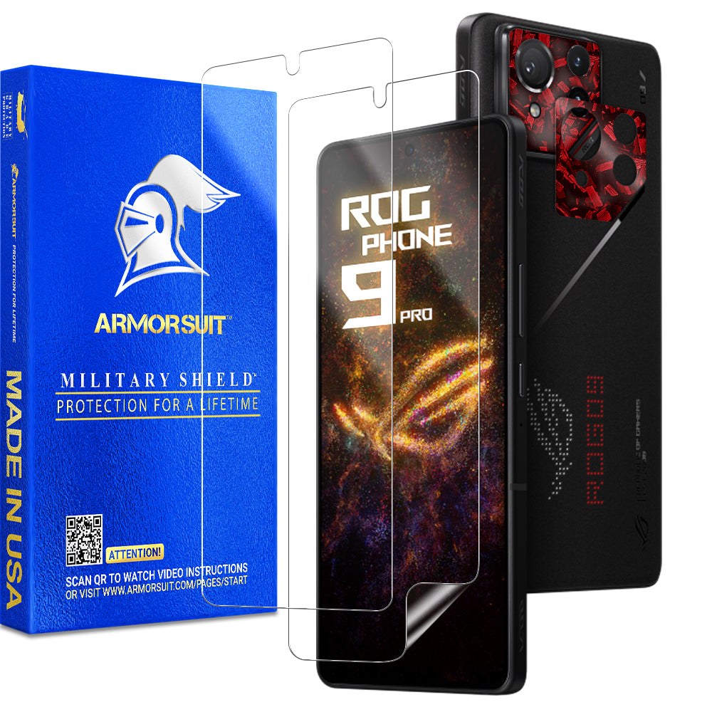 [2+2 Pack] Armorsuit Screen Protector for ASUS ROG Phone 9 Pro + Skin Camera Lens Plate Vinyl Film Protector