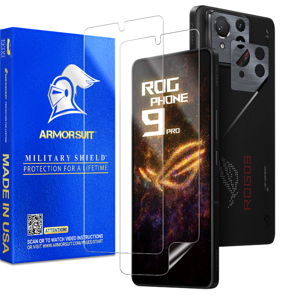 [2+2 Pack] Armorsuit Screen Protector for ASUS ROG Phone 9 Pro + Skin Camera Lens Plate Vinyl Film Protector