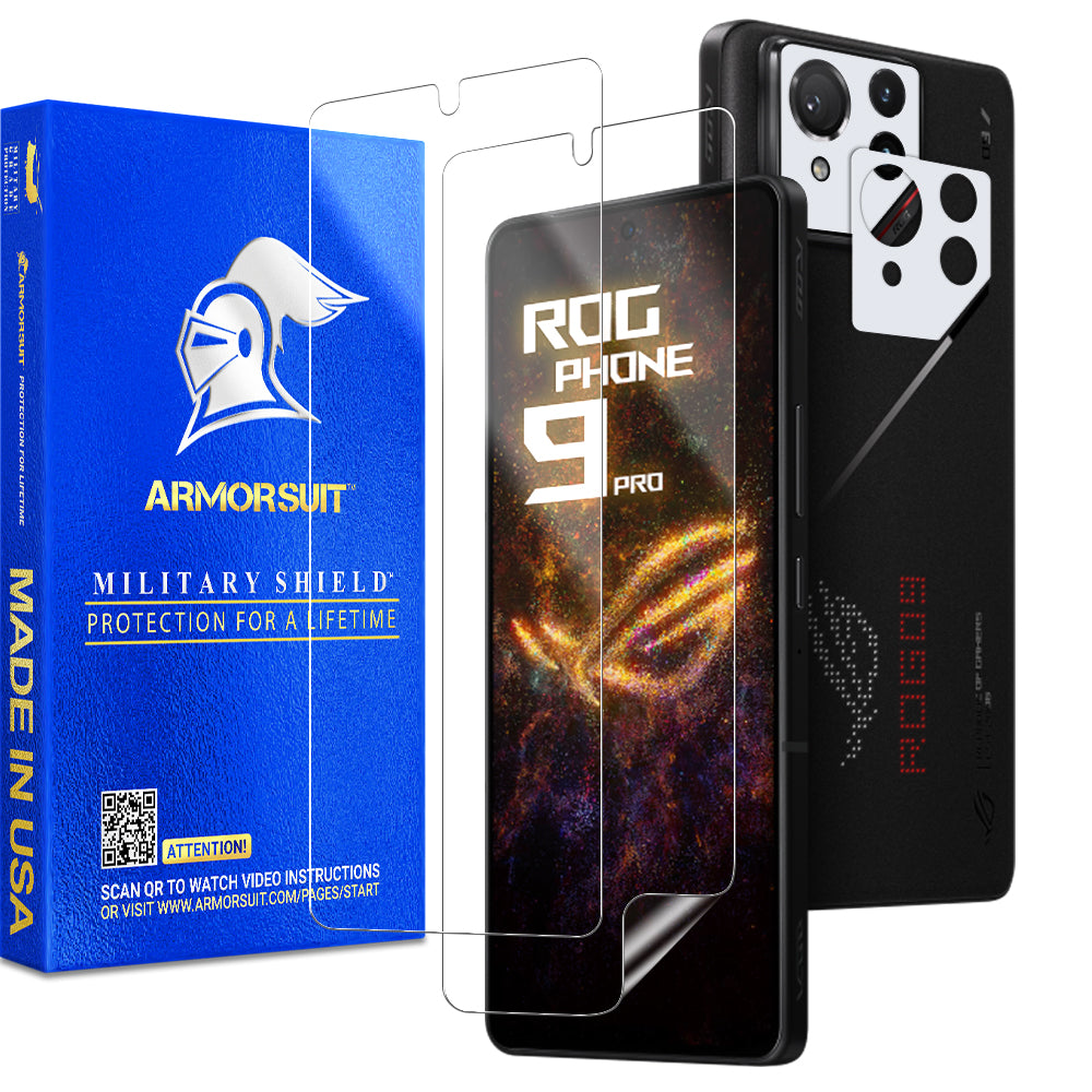 [2+2 Pack] Armorsuit Screen Protector for ASUS ROG Phone 9 Pro + Skin Camera Lens Plate Vinyl Film Protector
