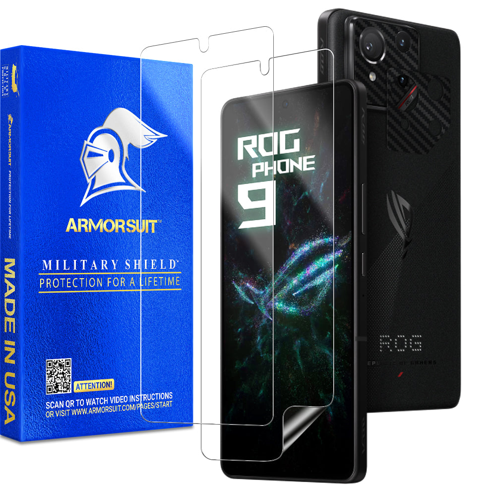 [2+2 Pack] Armorsuit Screen Protector for ASUS ROG Phone 9 + Skin Camera Lens Plate Vinyl Film Protector