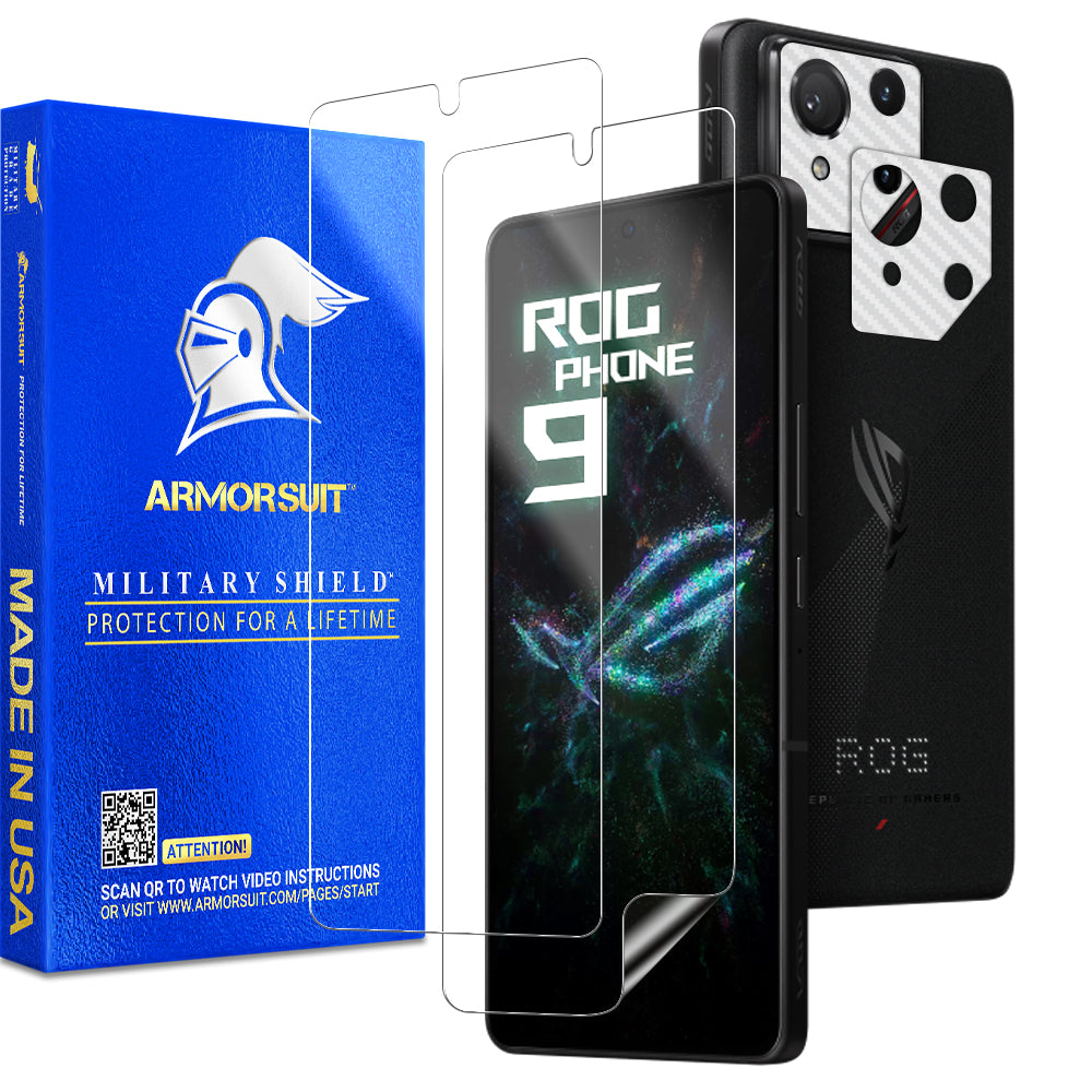 [2+2 Pack] Armorsuit Screen Protector for ASUS ROG Phone 9 + Skin Camera Lens Plate Vinyl Film Protector