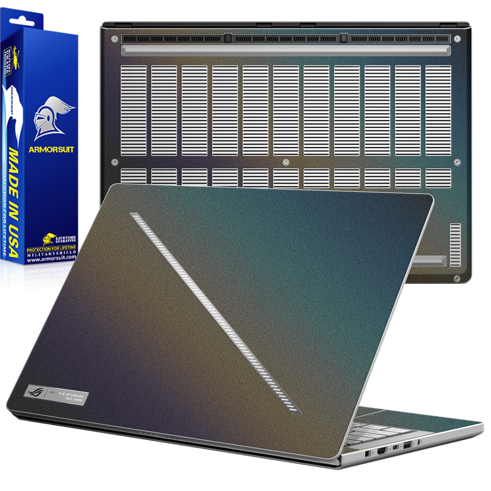 [2 Pack] Armorsuit MilitaryShield Vinyl Skin Wrap Film for Asus Zephyrus G14 (2024)