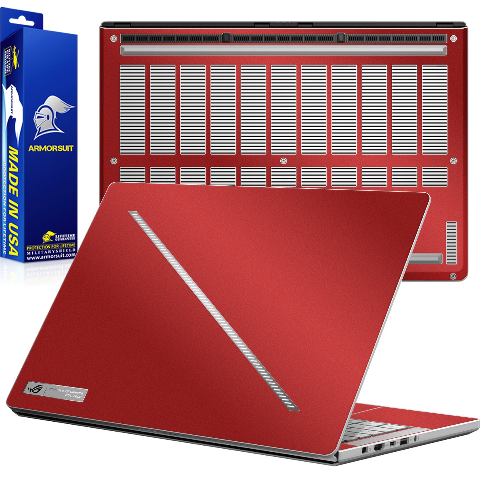 [2 Pack] Armorsuit MilitaryShield Vinyl Skin Wrap Film for Asus Zephyrus G14 (2024)