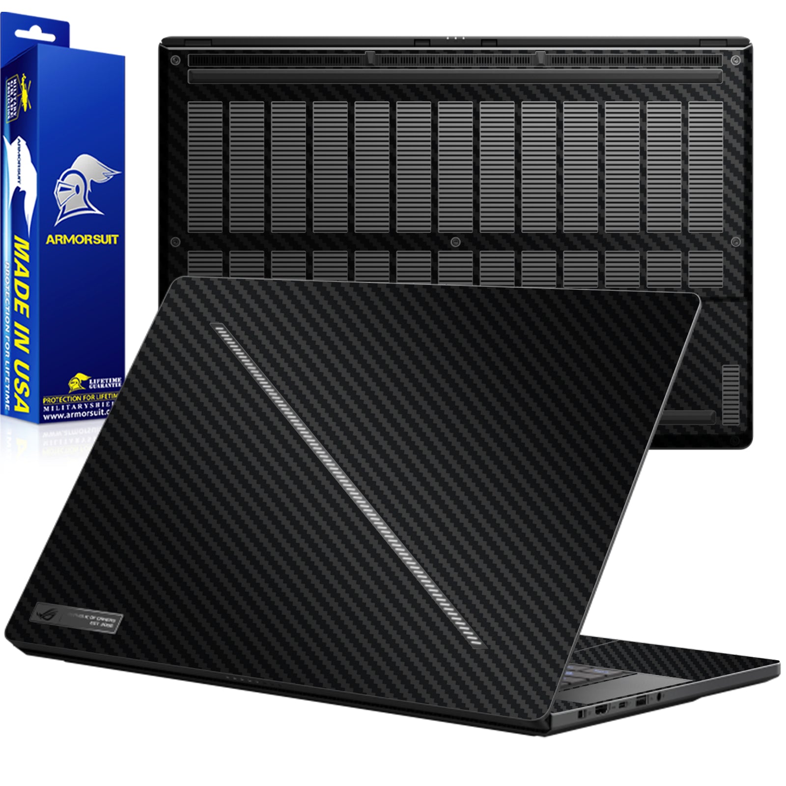 [2 Pack] Armorsuit MilitaryShield Vinyl Skin Wrap Film for Asus Zephyrus G16 (2024)