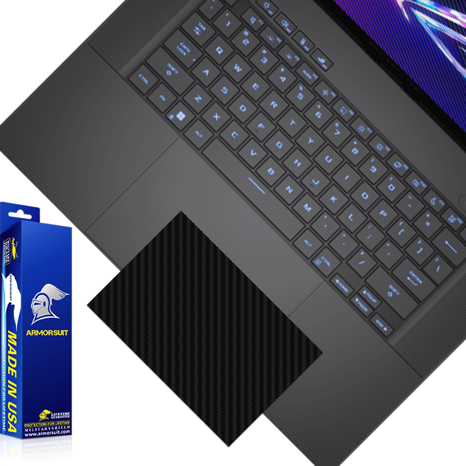 [2 Pack] Armorsuit MilitaryShield Vinyl Skin Wrap Film for Asus Zephyrus G16 (2024)
