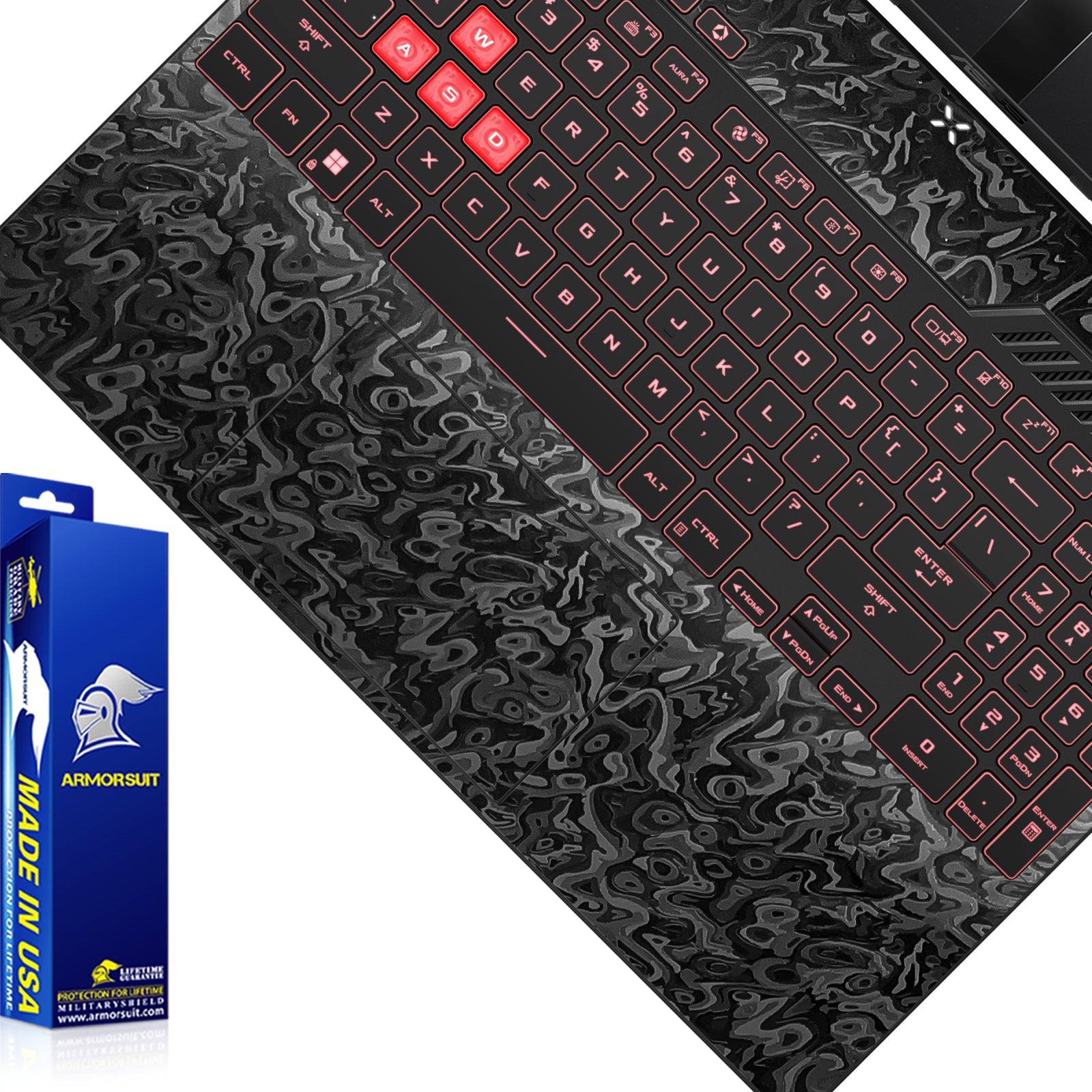 [2 Pack] Armorsuit MilitaryShield Vinyl Skin Wrap Film for Asus TUF Gaming A16 (2024) [NOT FOR FA608]