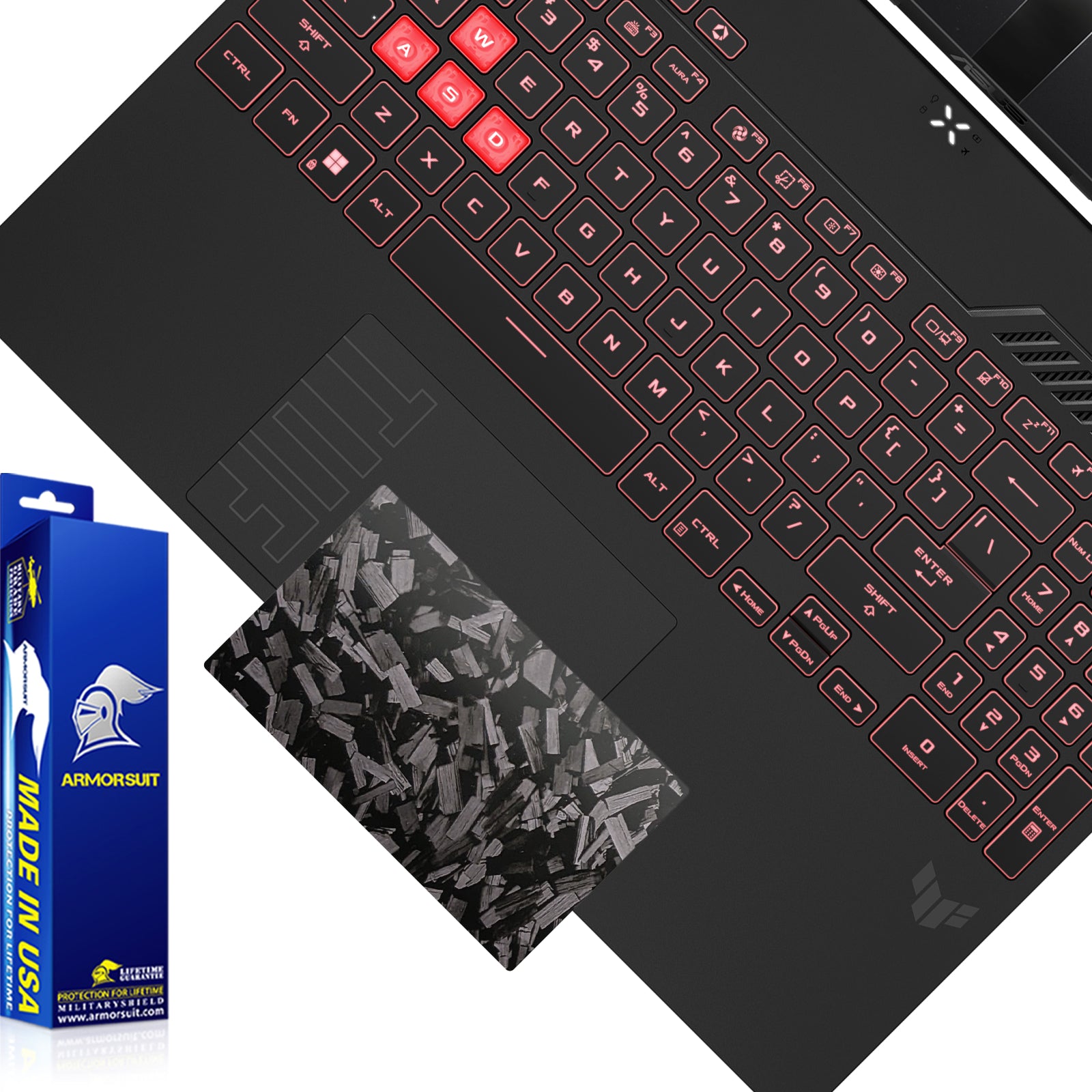 [2 Pack] Armorsuit MilitaryShield Vinyl Skin Wrap Film for Asus TUF Gaming A16 (2024) [NOT FOR FA608]