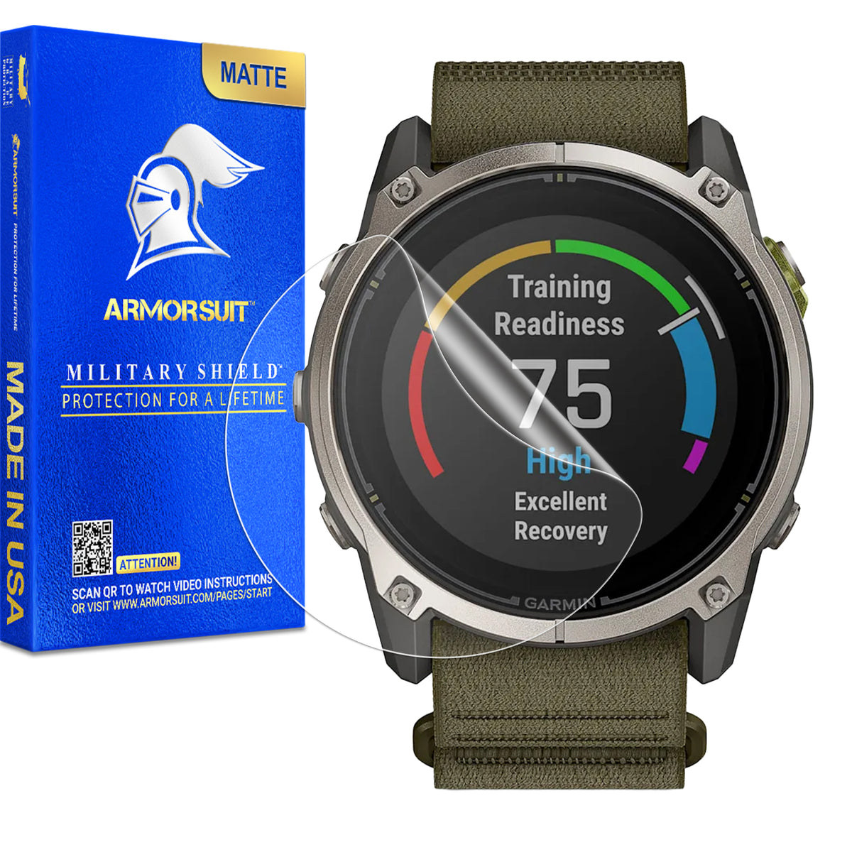 (Pre-Order:10/14) [6 Pack] ArmorSuit MilitaryShield Screen Protector Film For Garmin Enduro 4