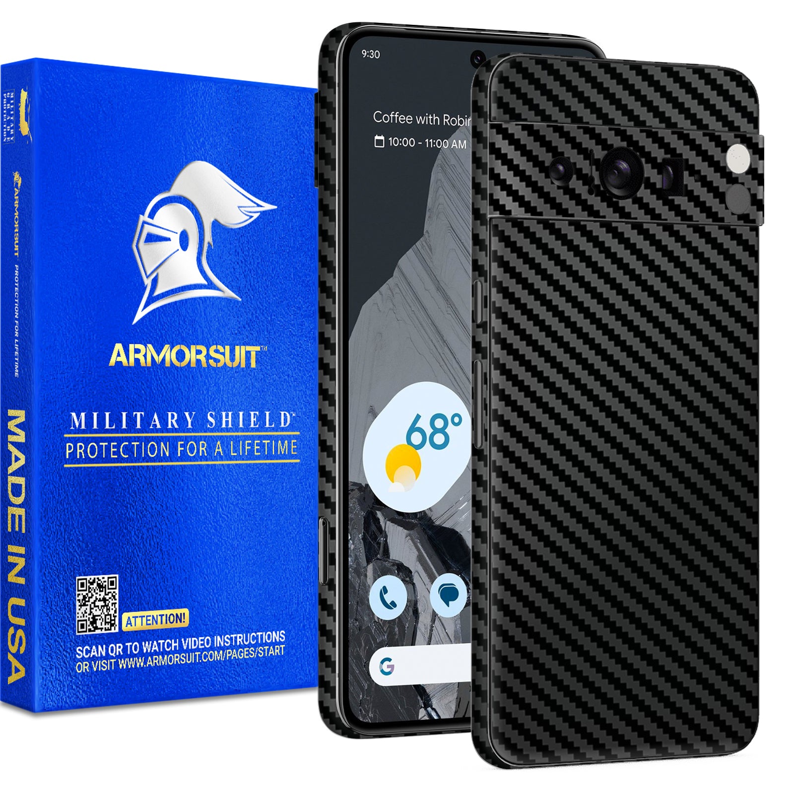 Armorsuit MilitaryShield Vinyl Skin Wrap Film for Google Pixel 8 Pro