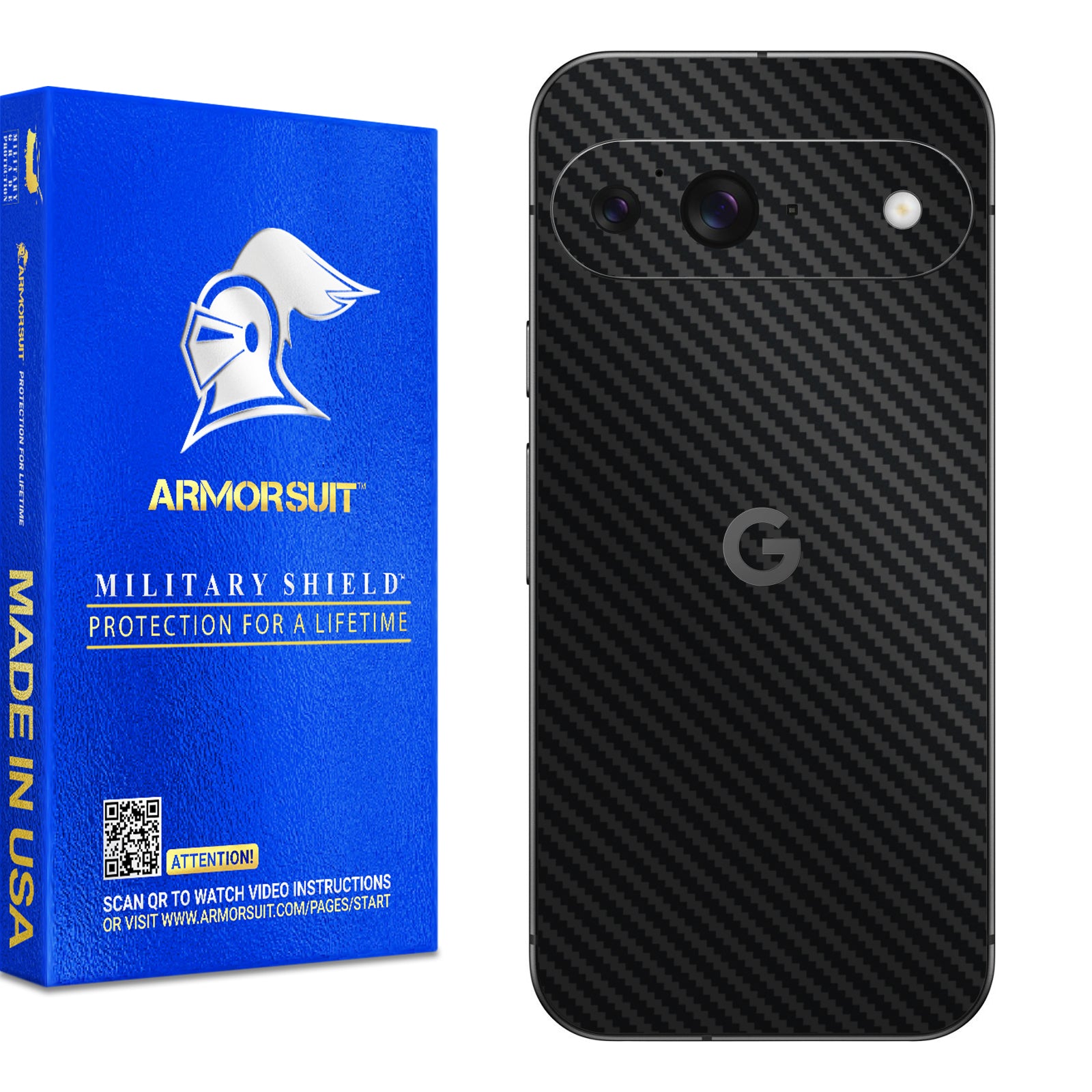[2 Pack] Armorsuit MilitaryShield Vinyl Skin Wrap Film for Google Pixel 9
