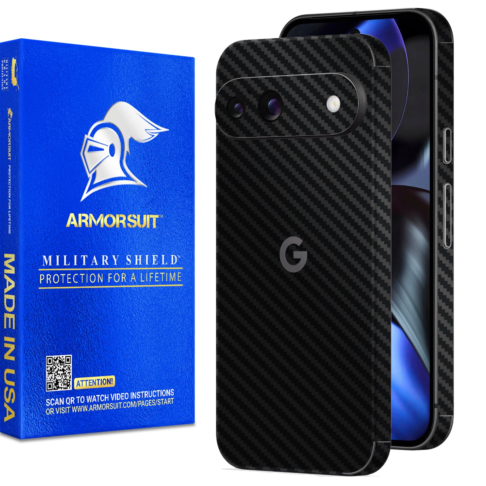 [2 Pack] Armorsuit MilitaryShield Vinyl Skin Wrap Film for Google Pixel 9