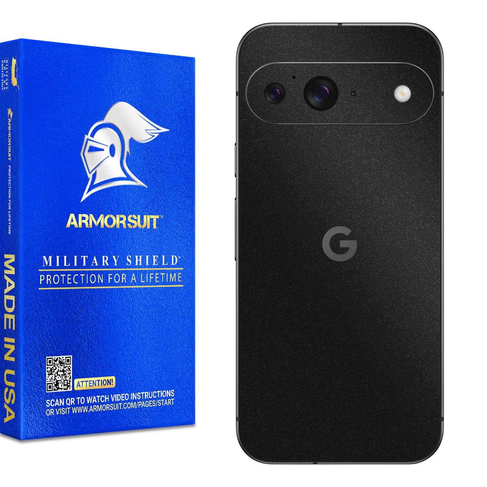 [2 Pack] Armorsuit MilitaryShield Vinyl Skin Wrap Film for Google Pixel 9