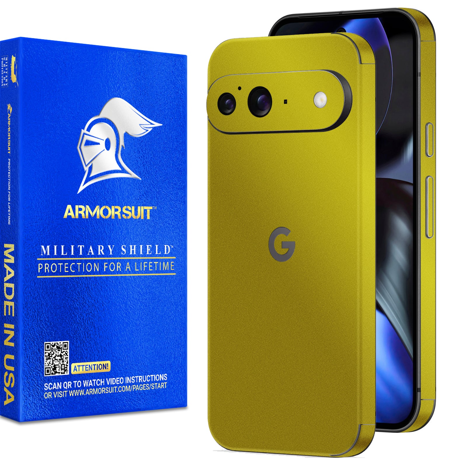 [2 Pack] Armorsuit MilitaryShield Vinyl Skin Wrap Film for Google Pixel 9