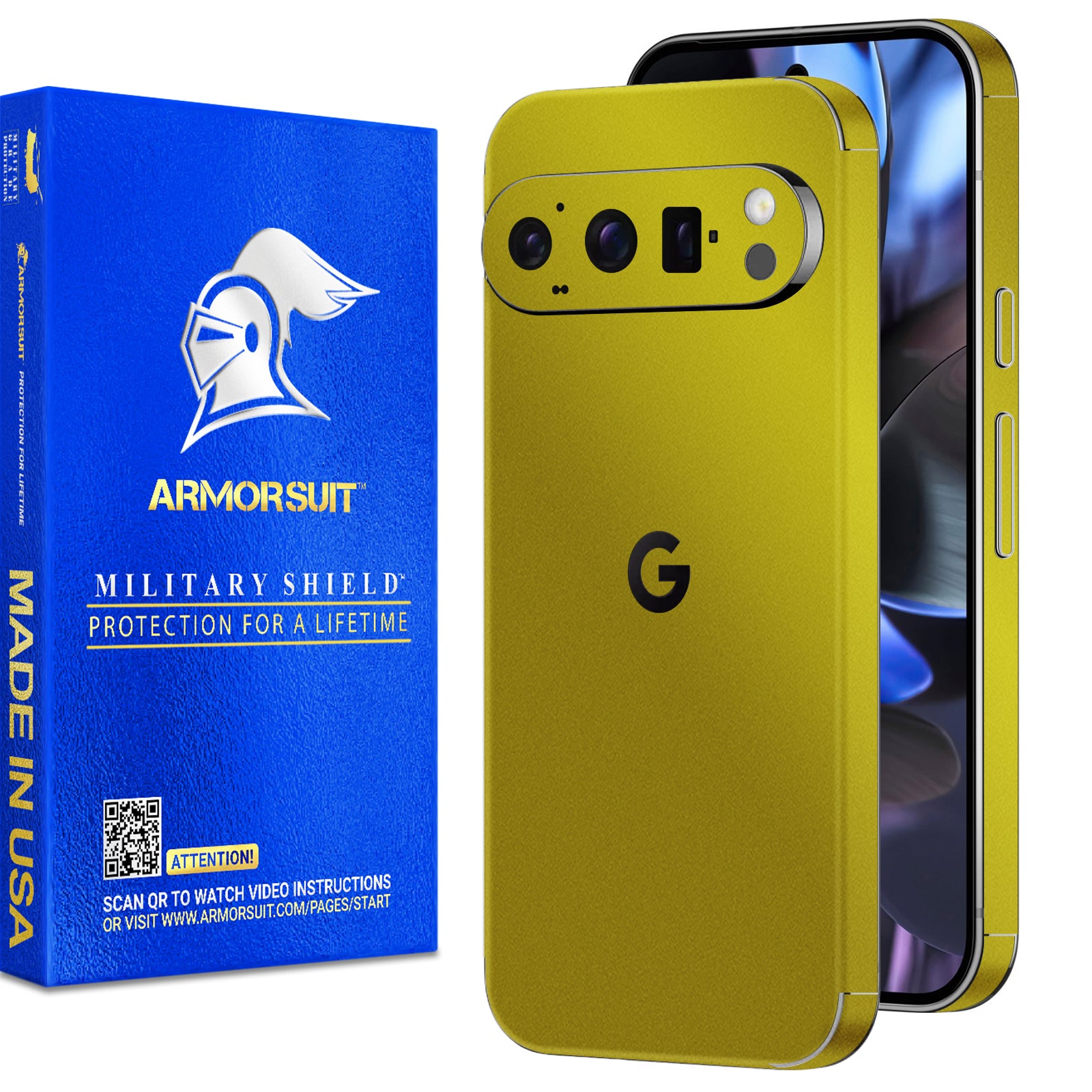 2 Pack] Armorsuit MilitaryShield Vinyl Skin Wrap Film for Google Pixe