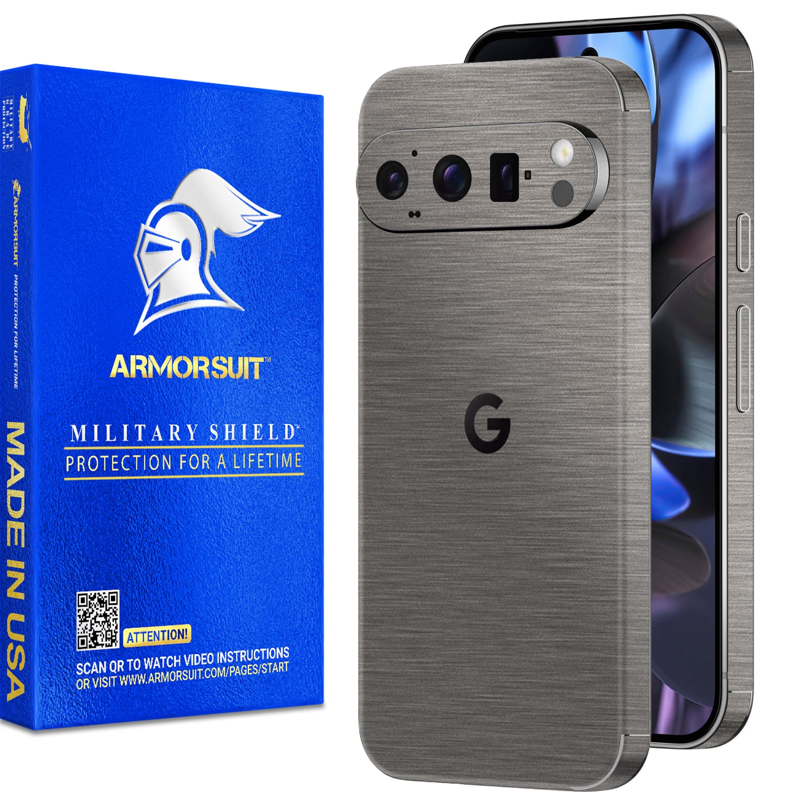 2 Pack] Armorsuit MilitaryShield Vinyl Skin Wrap Film for Google Pixe