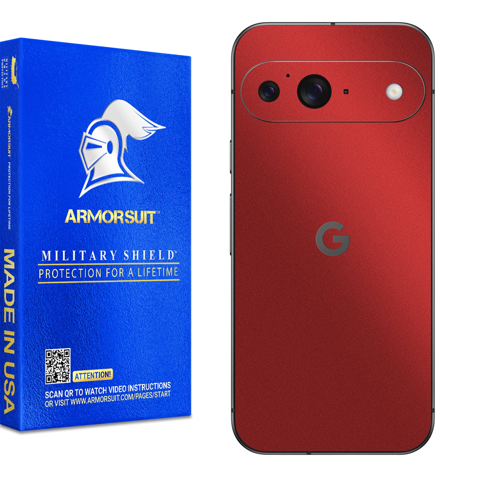 [2 Pack] Armorsuit MilitaryShield Vinyl Skin Wrap Film for Google Pixel 9
