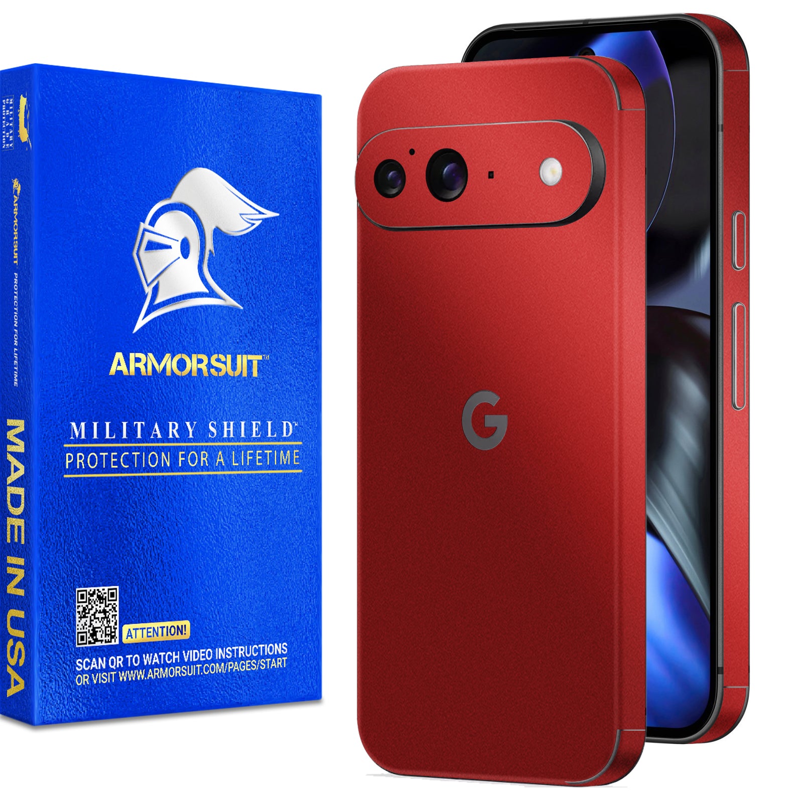 [2 Pack] Armorsuit MilitaryShield Vinyl Skin Wrap Film for Google Pixel 9