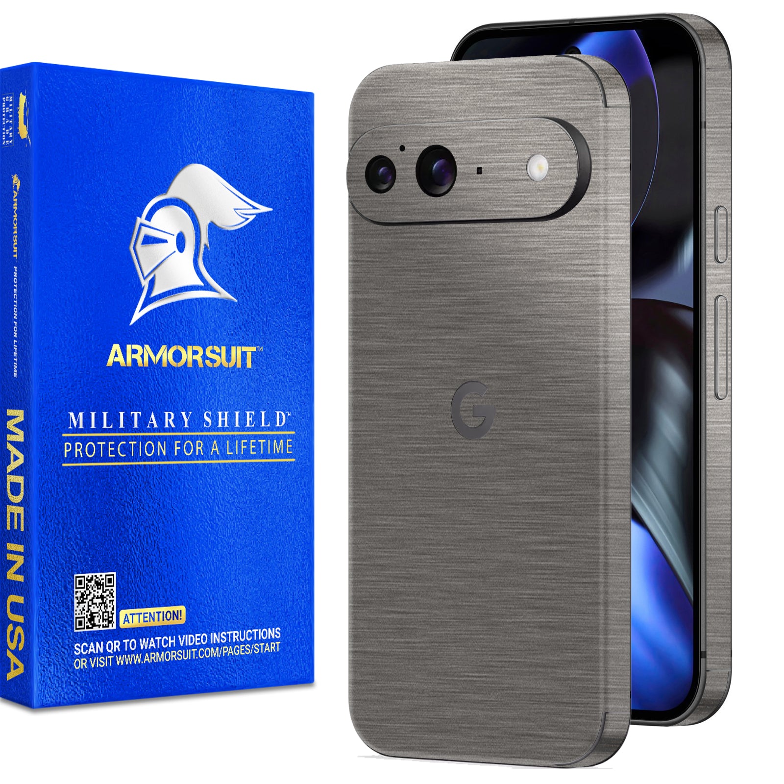 [2 Pack] Armorsuit MilitaryShield Vinyl Skin Wrap Film for Google Pixel 9