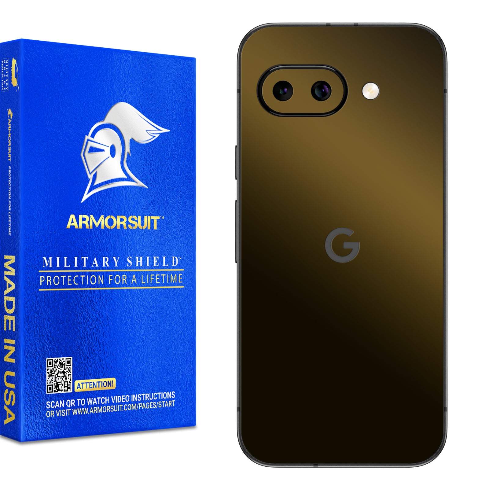 [2 Pack] Armorsuit MilitaryShield Vinyl Skin Wrap Film for Google Pixel 9a
