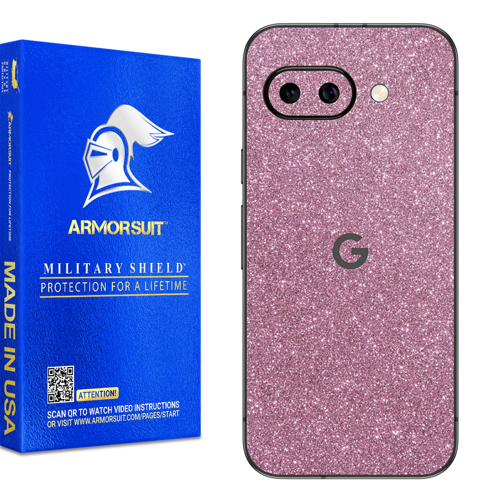 [2 Pack] Armorsuit MilitaryShield Vinyl Skin Wrap Film for Google Pixel 9a