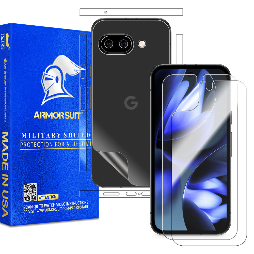 [2+2 Pack] Armorsuit MilitaryShield Full-Body Screen Protector Film for Google Pixel 9a
