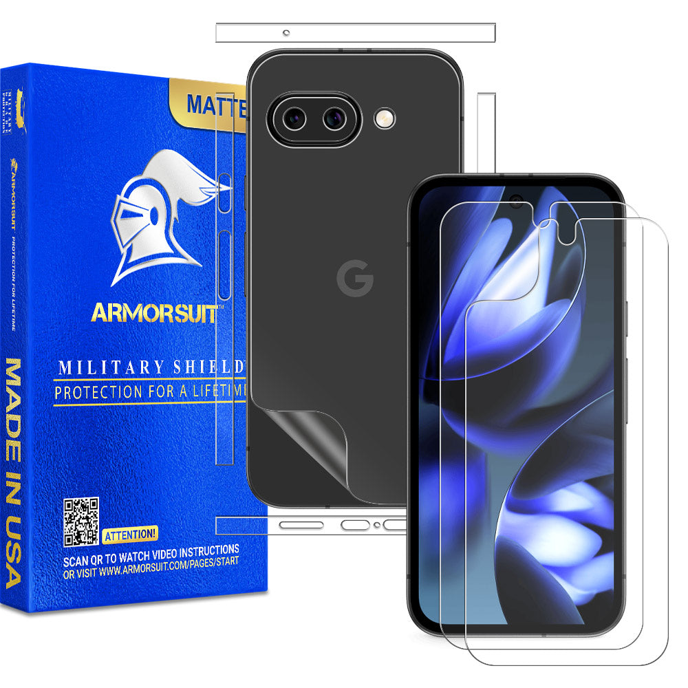 [2+2 Pack] Armorsuit MilitaryShield Full-Body Screen Protector Film for Google Pixel 9a