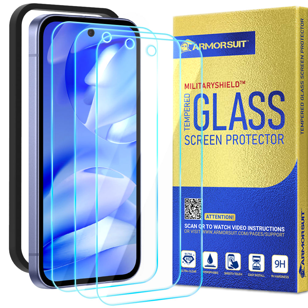 [3 Pack] ArmorSuit Tempered Glass Screen Protector for Google Pixel 9a