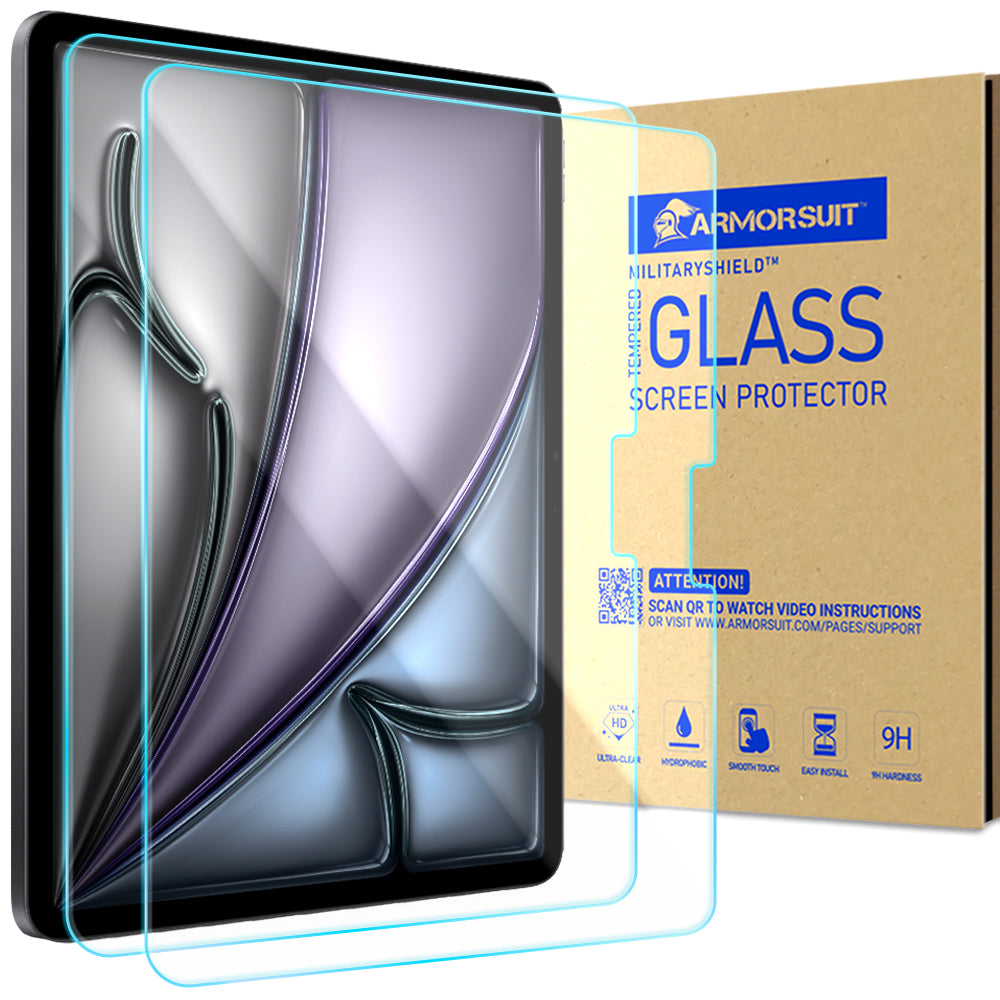 [2 Pack] ArmorSuit Tempered Glass Screen Protector for Apple iPad Air M3 11" (2025)