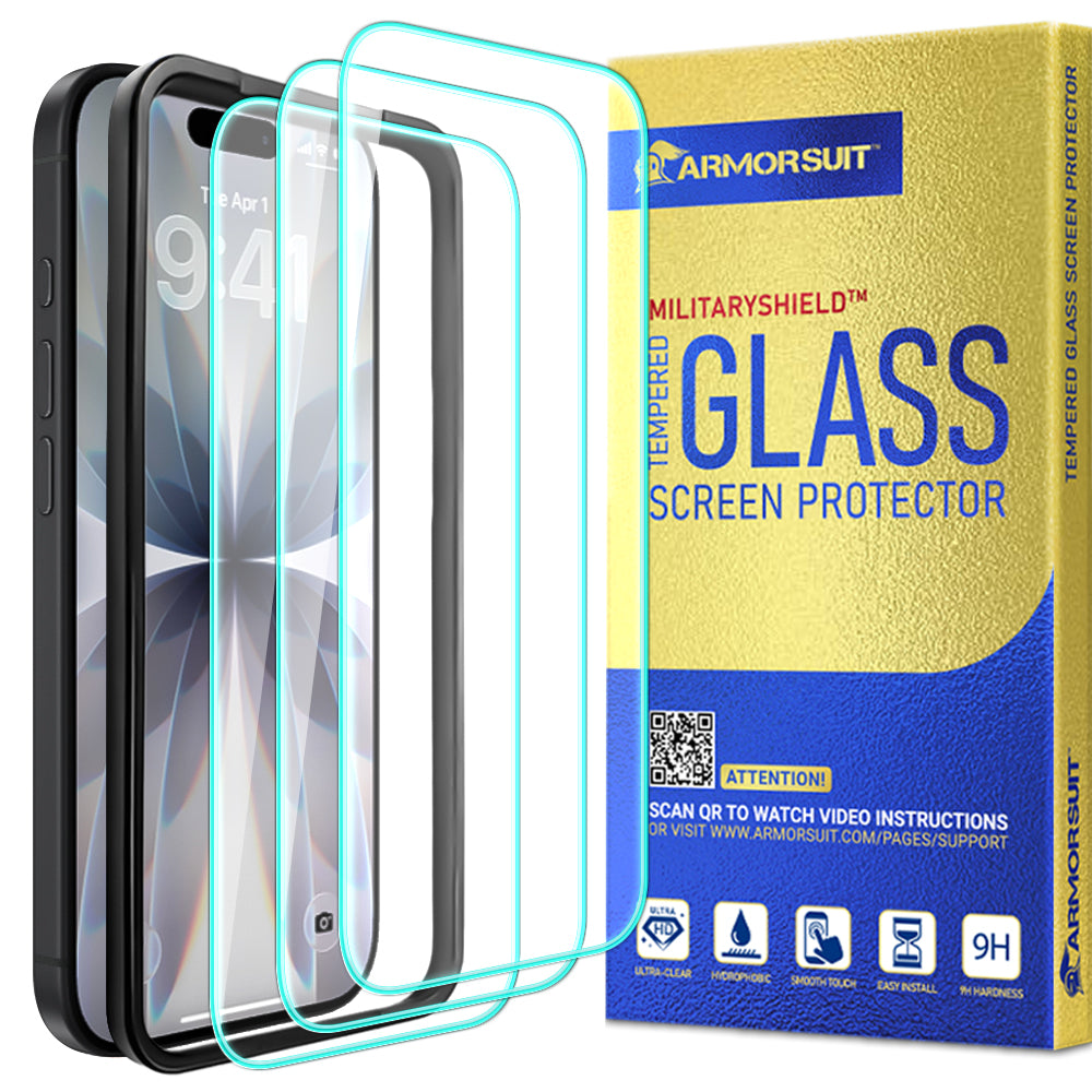 [3 Pack] ArmorSuit for iPhone 17 Tempered Glass Screen Protector