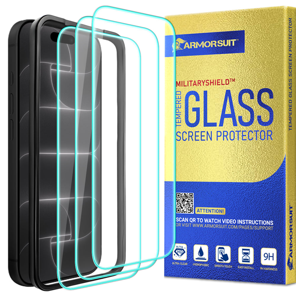 [3 Pack] ArmorSuit for iPhone 18 Pro Tempered Glass Screen Protector