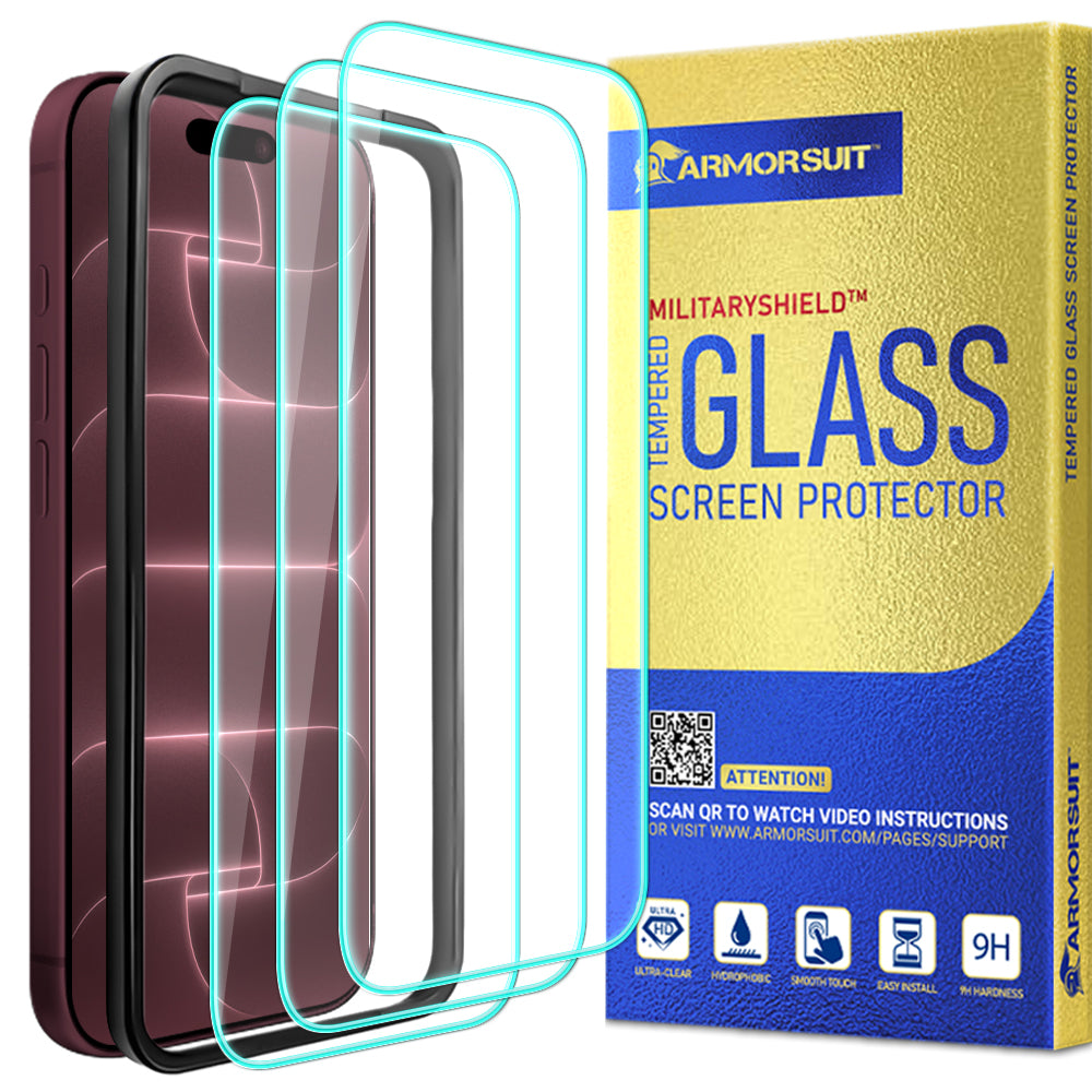 [3 Pack] ArmorSuit for iPhone 18 Pro Tempered Glass Screen Protector