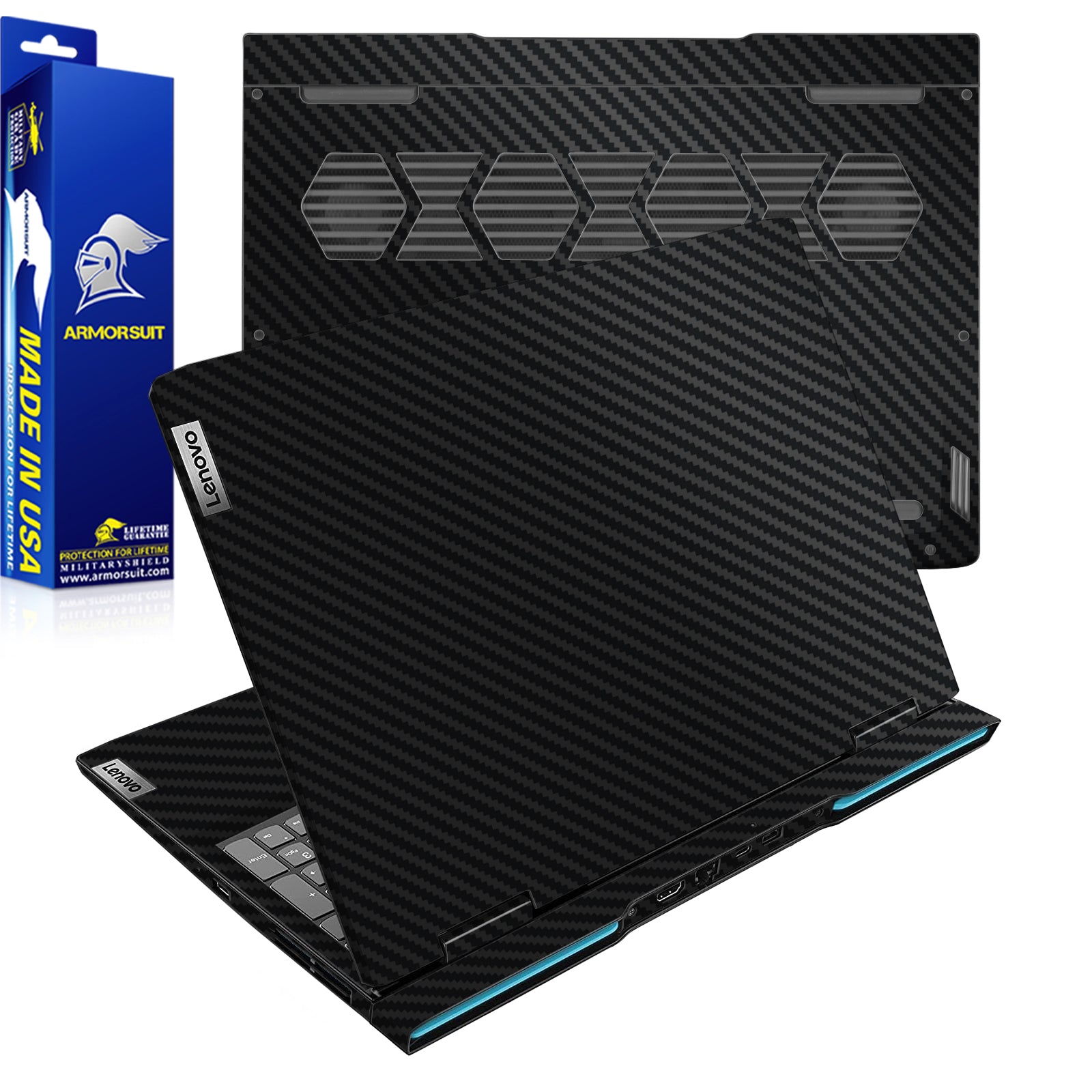 [2 Pack] Armorsuit MilitaryShield Vinyl Skin Wrap Film for Lenovo Ideapad 3 Gaming 15ARH7 15.6 (2022 - 2023)