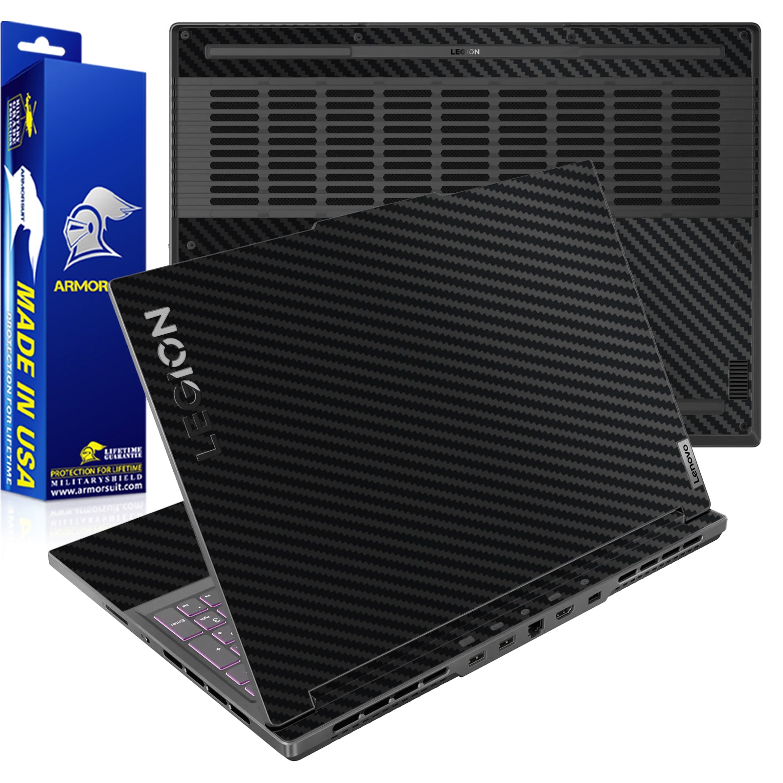 [2 Pack] Armorsuit MilitaryShield Vinyl Skin Wrap Film for Lenovo Legion Slim 5 Gen 8 / 9 (16 Inch, 2024)
