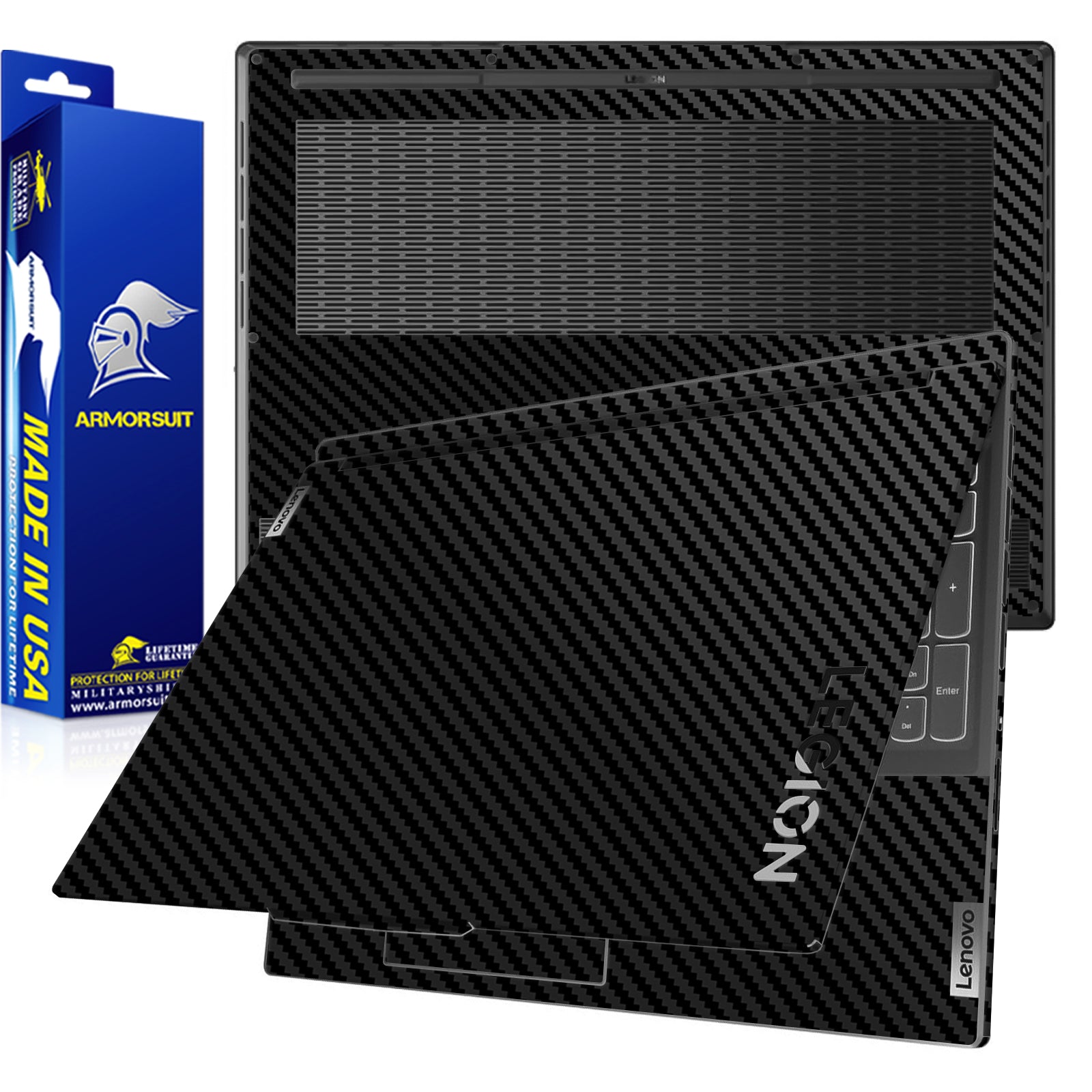 [2 Pack] Armorsuit MilitaryShield Vinyl Skin Wrap Film for Lenovo Legion Slim 7 (Gen 8, 16 Inch) (AMD ONLY)