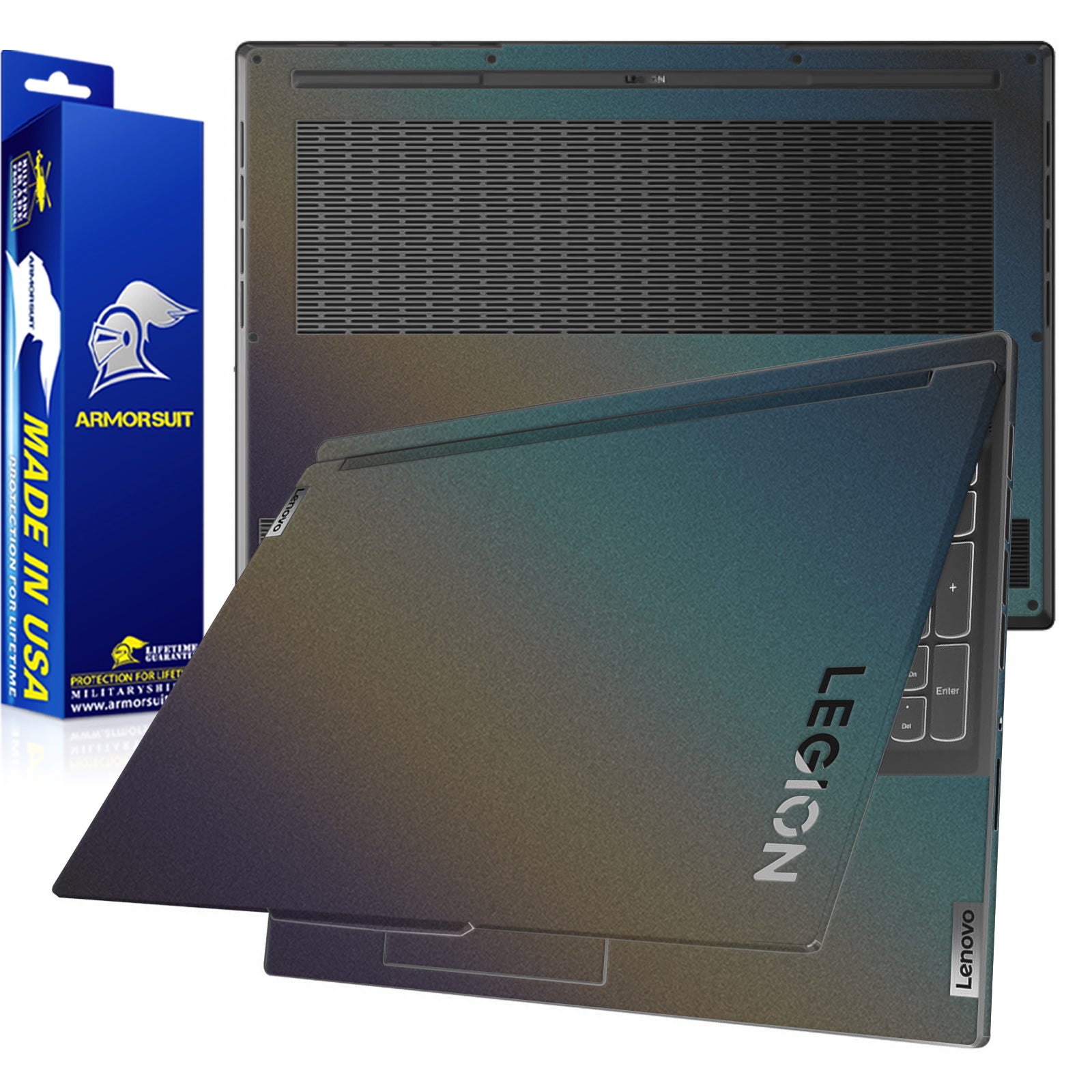 [2 Pack] Armorsuit MilitaryShield Vinyl Skin Wrap Film for Lenovo Legion Slim 7 (Gen 8, 16 Inch) (AMD ONLY)