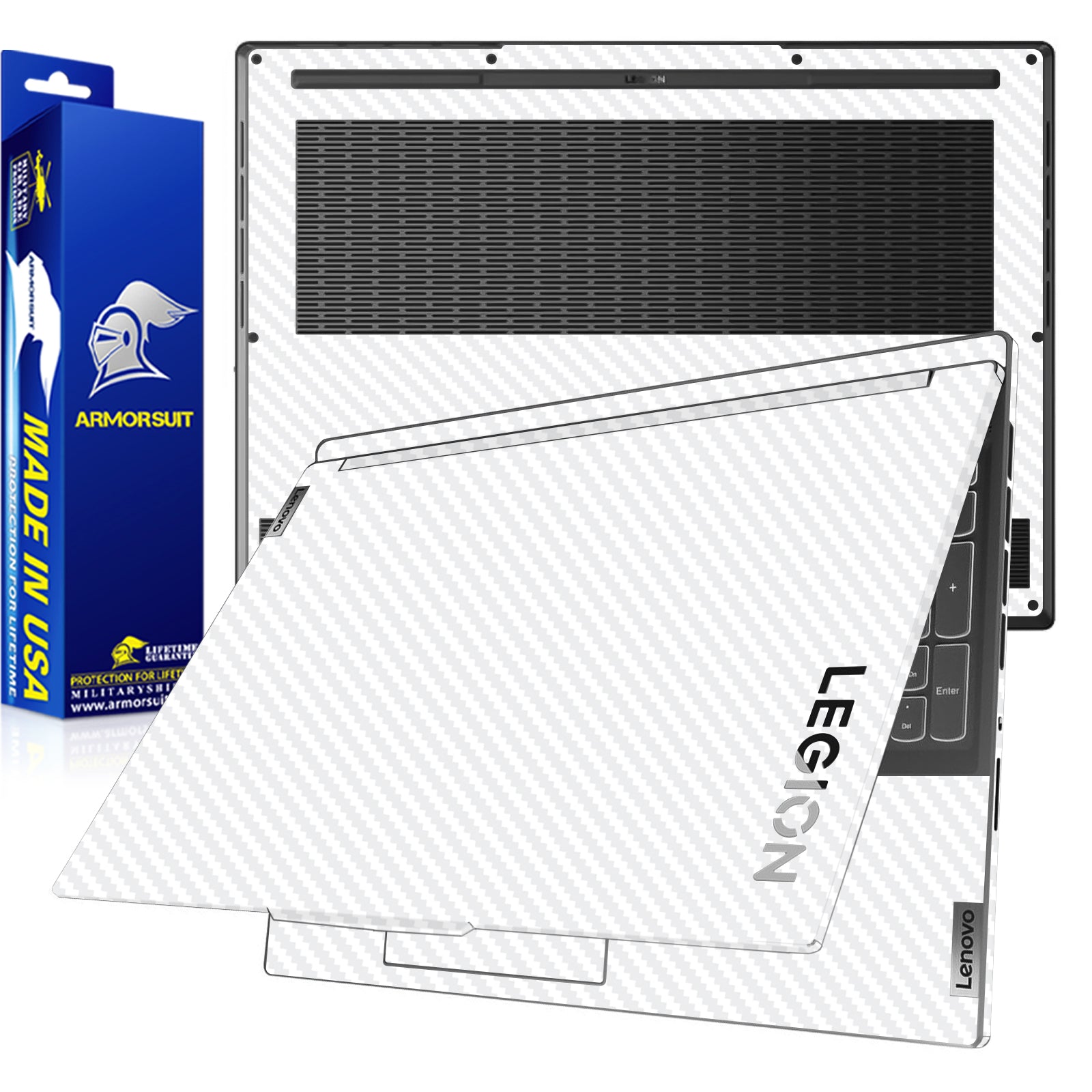 [2 Pack] Armorsuit MilitaryShield Vinyl Skin Wrap Film for Lenovo Legion Slim 7 (Gen 8, 16 Inch) (AMD ONLY)