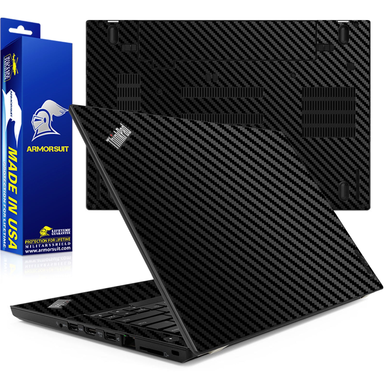 2 Pack] Armorsuit MilitaryShield Vinyl Skin Wrap Film for Lenovo Thin