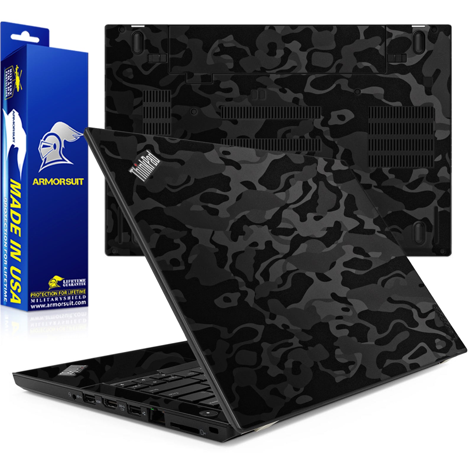 [2 Pack] Armorsuit MilitaryShield Vinyl Skin Wrap Film for Lenovo Thinkpad T480 (14 Inch)