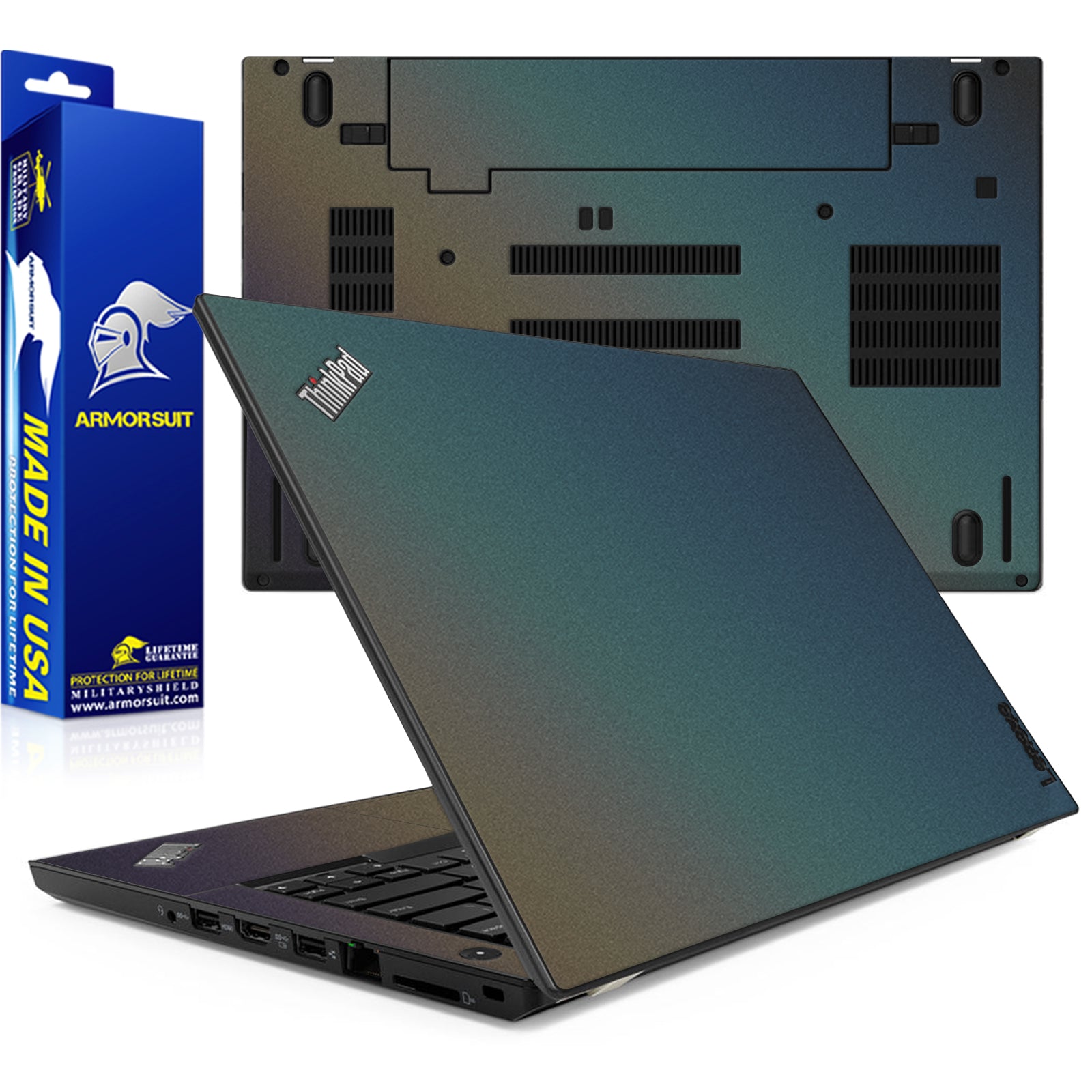 [2 Pack] Armorsuit MilitaryShield Vinyl Skin Wrap Film for Lenovo Thinkpad T480 (14 Inch)
